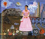 Frida Kahlo FridaKahlo-Self-Portrait-on-the-Border-Line-Between-Mexico-and-the-United-States-1932 painting